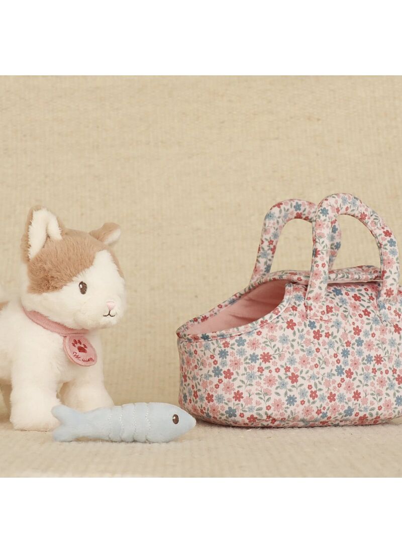 MARLEY FABRIC CAT IN A BASKET