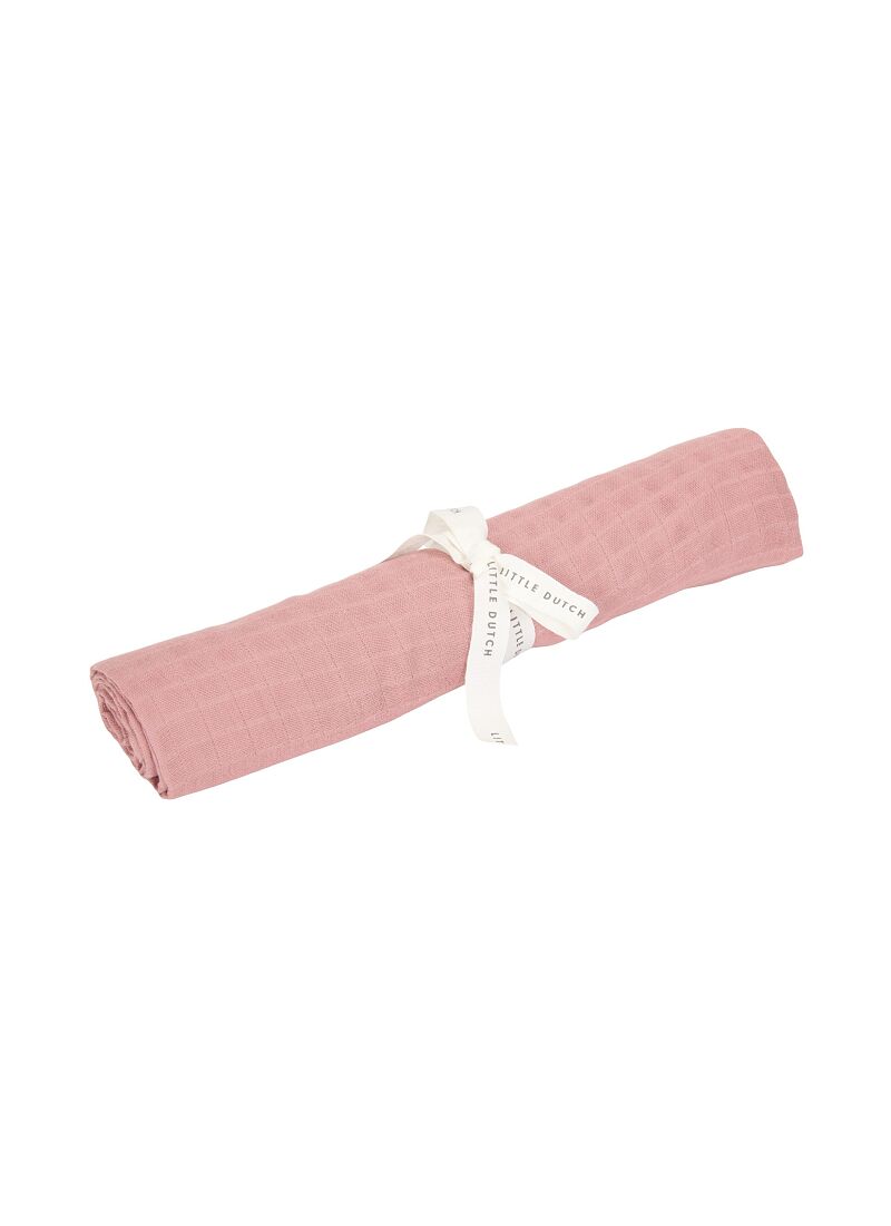 MUSLIN BLANKET (120x120) PURE PINK BLUSH