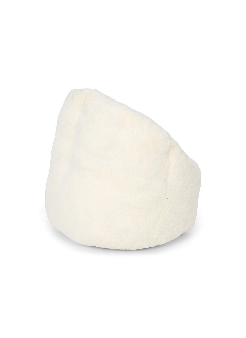 BEANBAG ARMCHAIR TEDDY WHITE