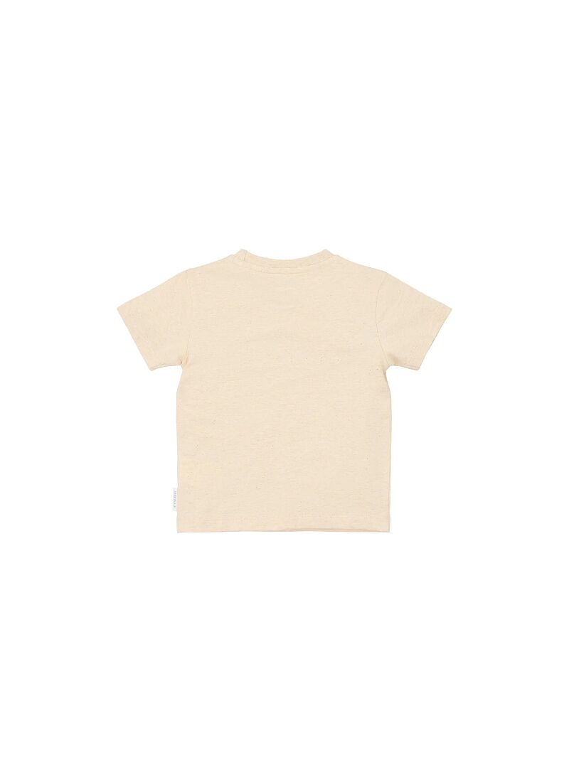 SHORTSLEEVE T-SHIRT FROM ORGANIC COTTON BISCUIT MELANGE