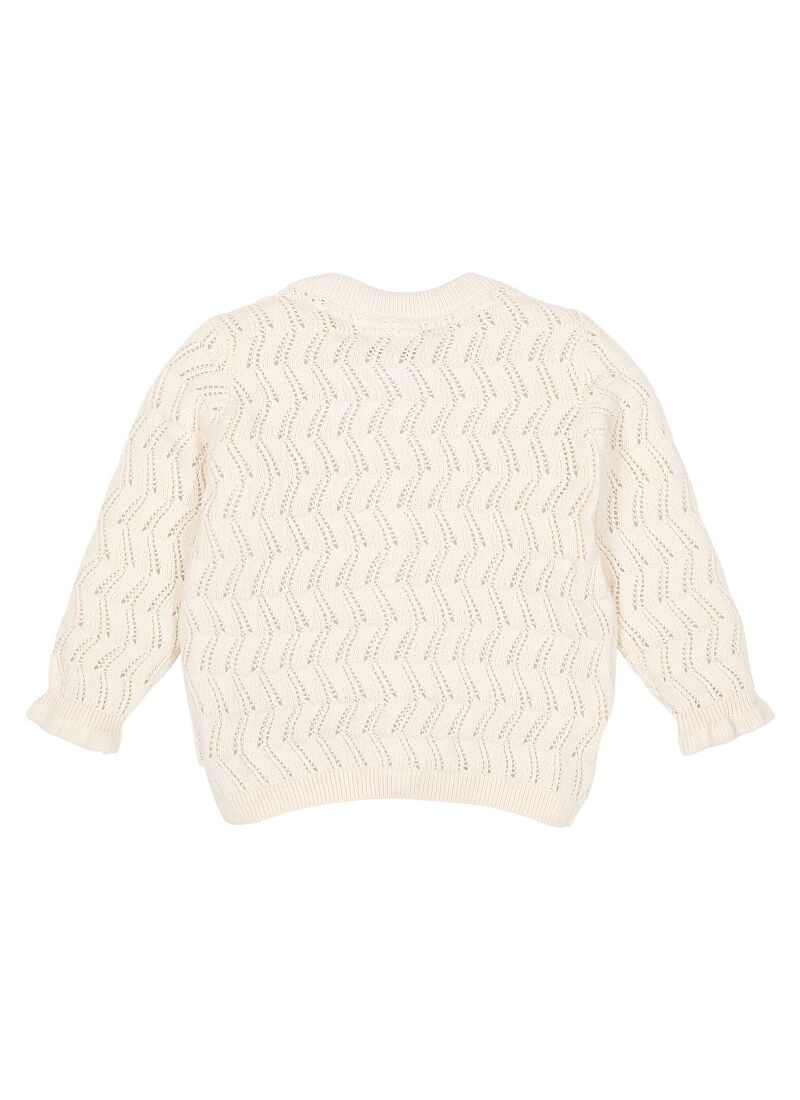 ORGANIC COTTON CARDIGAN CREME