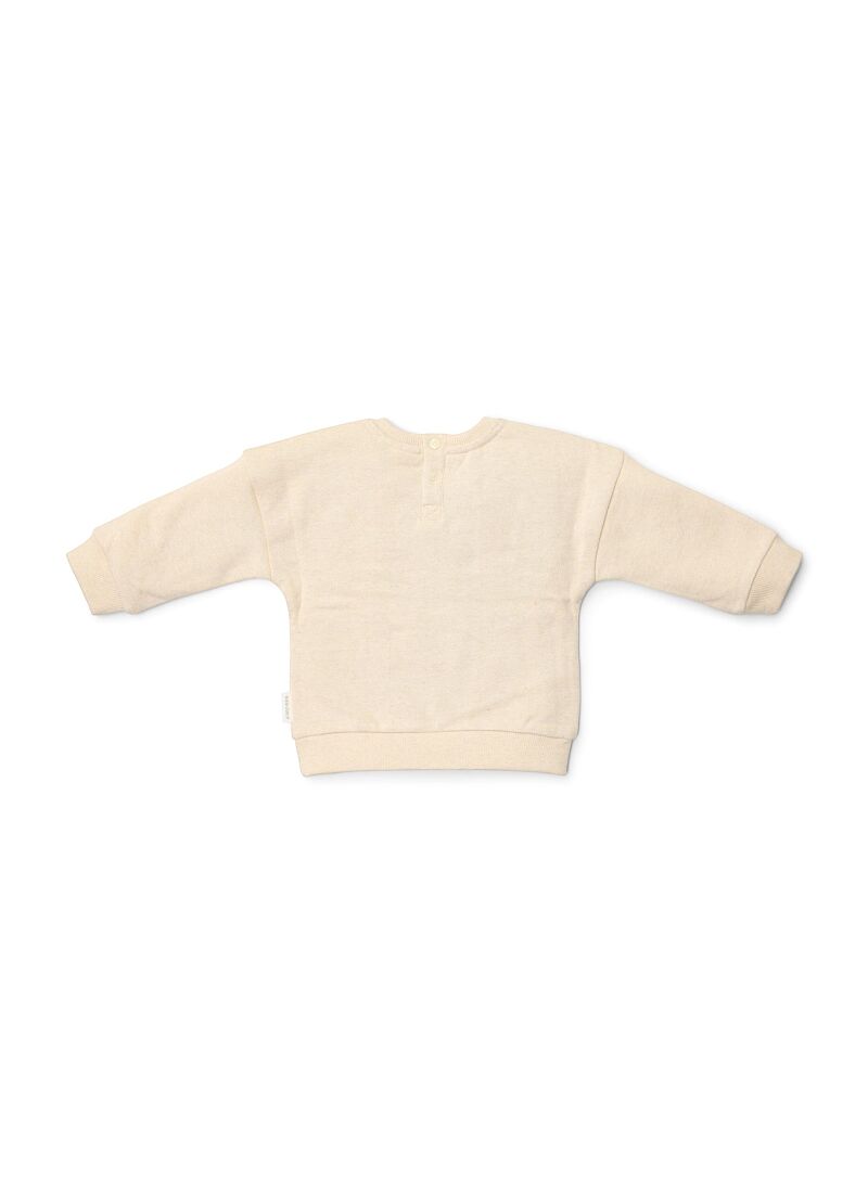 ORGANIC COTTON SWEATSHIRT SAND MELEE