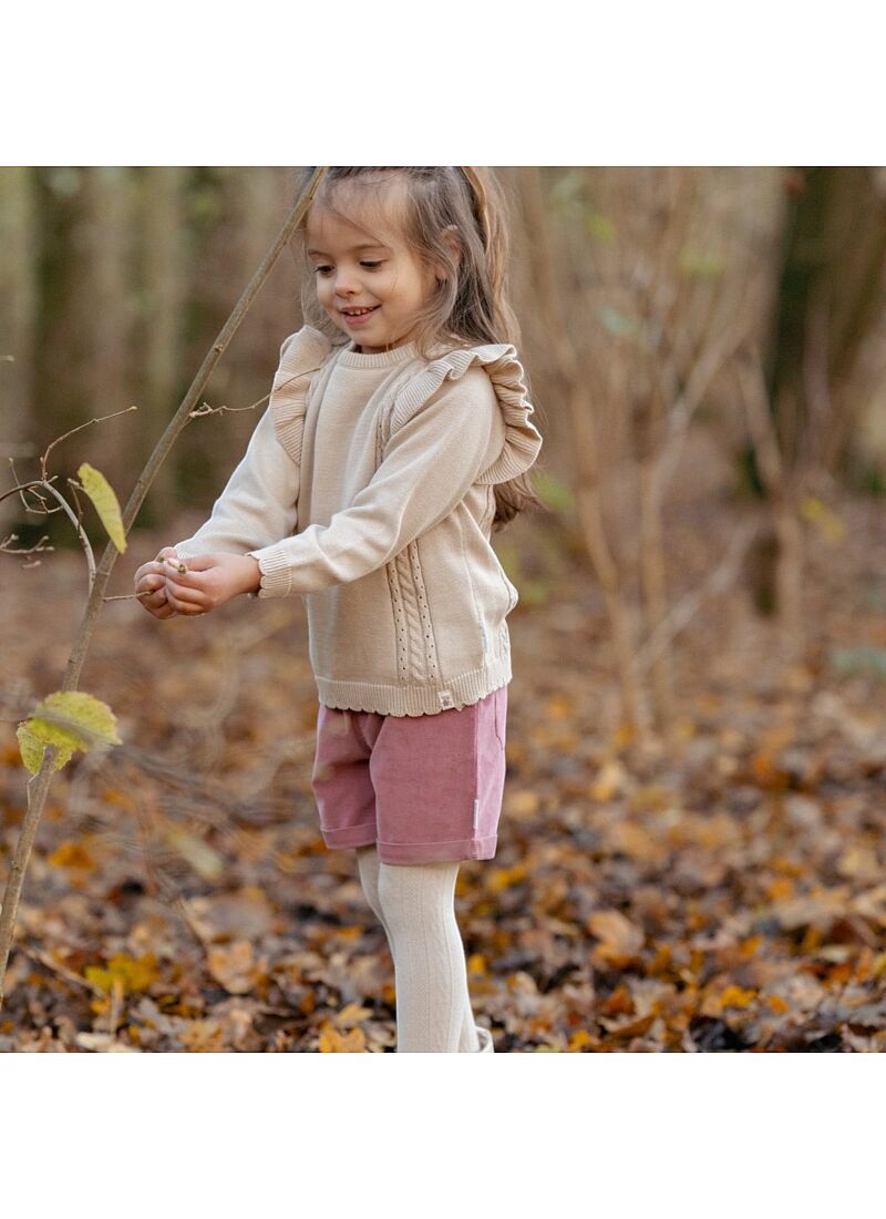 ORGANIC COTTON SWEATER VELVET SAND