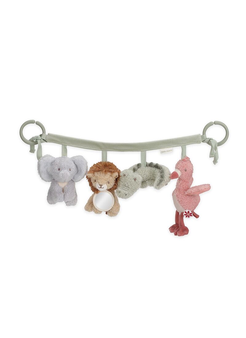 STROLLER TOY CHAIN SAFARI FRIENDS