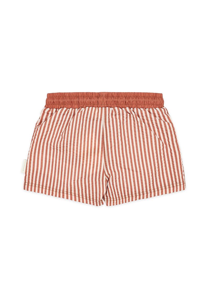 SWIM SHORTS OCEAN BROWN STRIPES