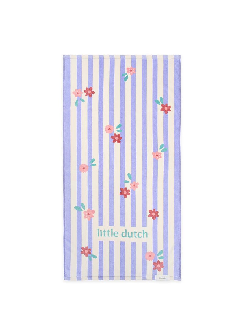 CHILDREN'S BEACH TOWEL DREAMY PURPLE STRIPE