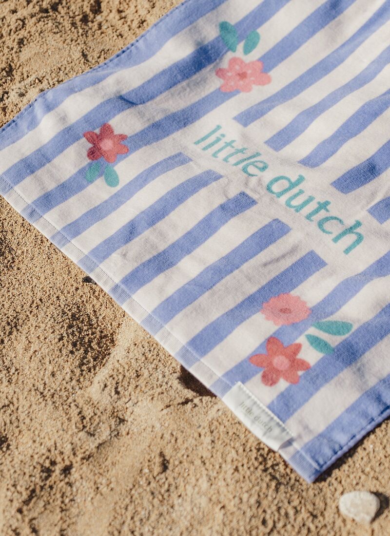 CHILDREN'S BEACH TOWEL DREAMY PURPLE STRIPE
