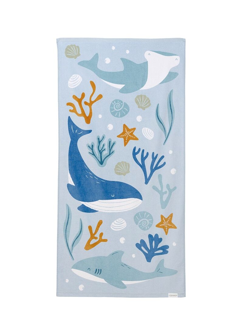 CHILDREN'S BEACH TOWEL OCEAN DREAMS BLUE