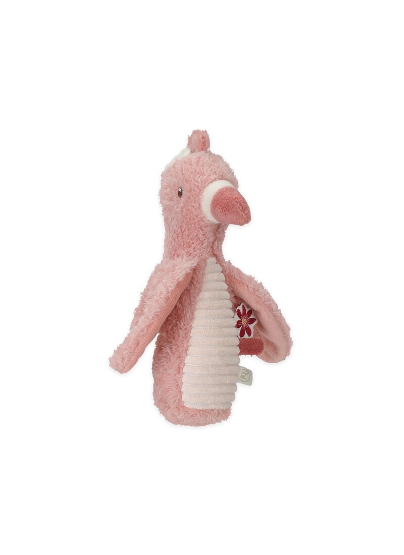 SOFT RING RATTLE FLAMINGO