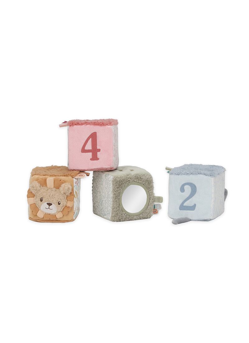 SET OF SOFT ACTIVITY CUBES SAFARI FRIENDS