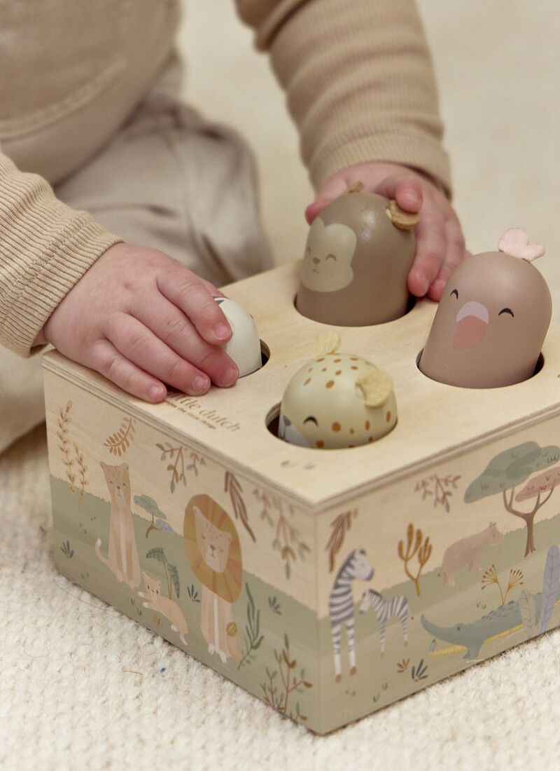 WOODEN POP-UP SAFARI FRIENDS