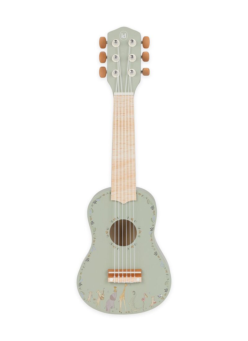 WOODEN GUITAR SAFARI FRIENDS GREEN
