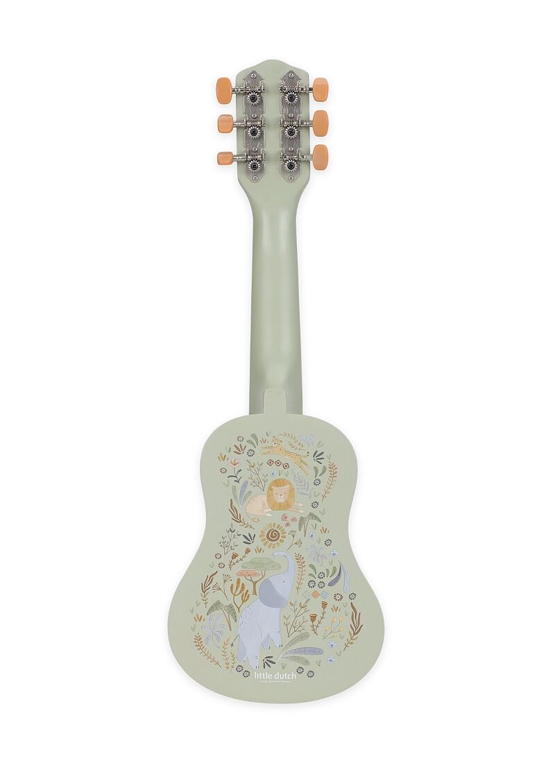 WOODEN GUITAR SAFARI FRIENDS GREEN