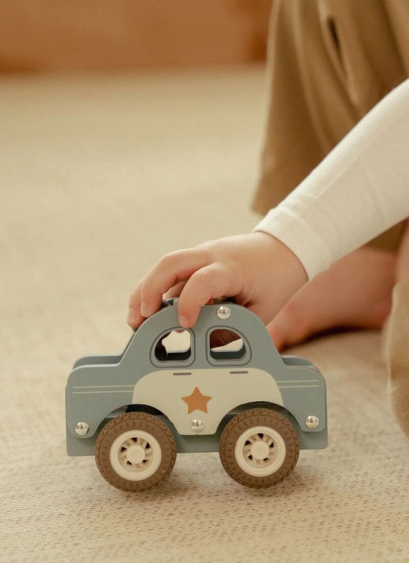 WOODEN PATROL CAR