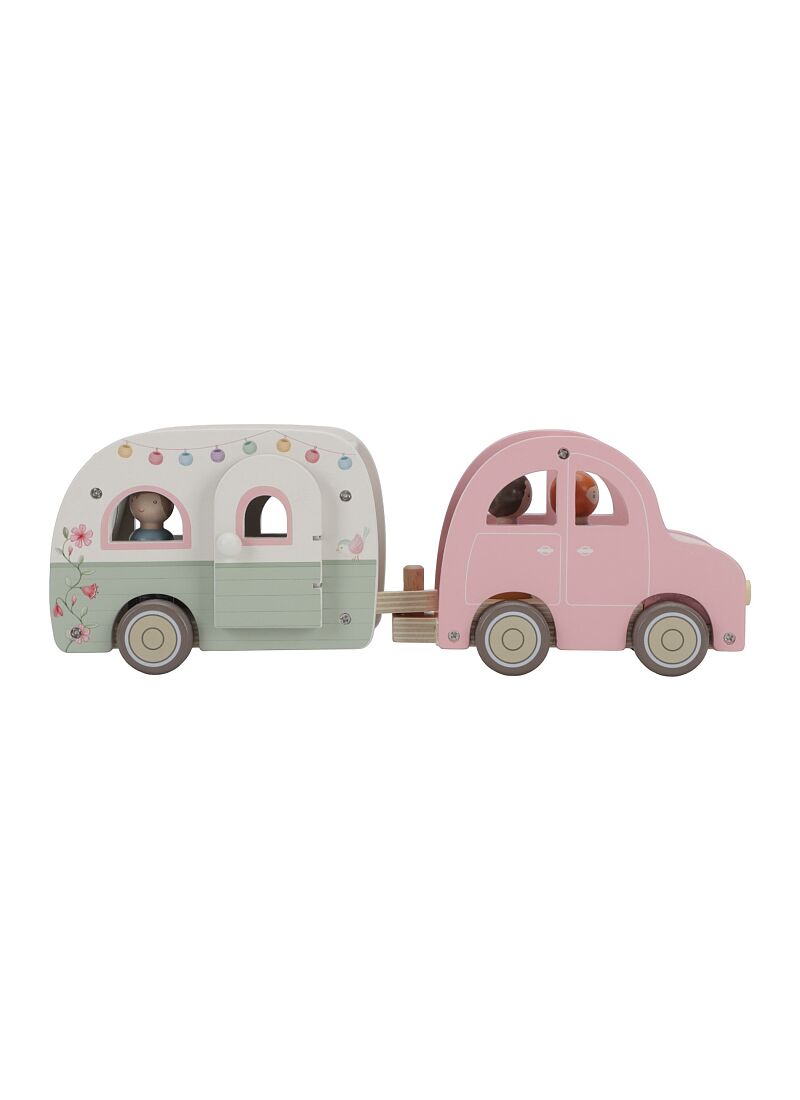 WOODEN CAR WITH MOBILE HOME