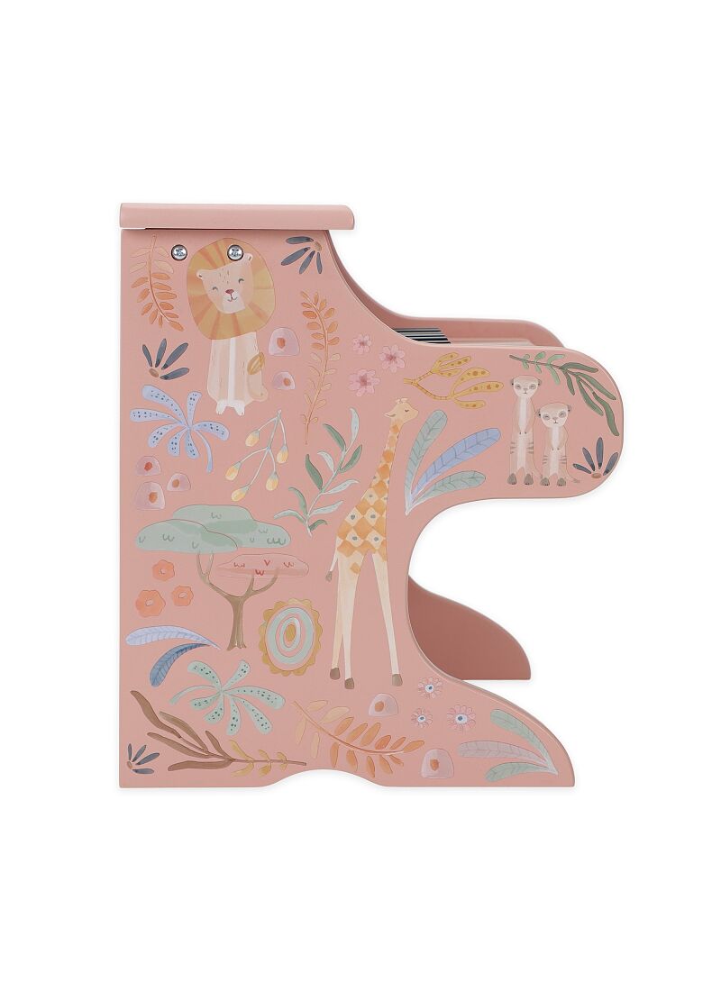 WOODEN PIANO SAFARI FRIENDS PINK