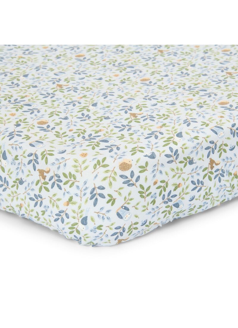 CRIB FITTED SHEET FOREST ADVENTURE