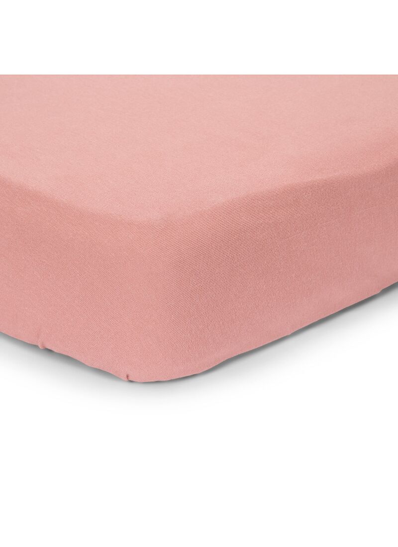 CRIB FITTED SHEET PURE PINK BLUSH