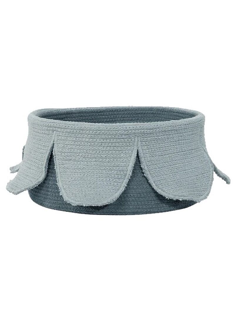 BASKET PETALS VINTAGE BLUE - DARK GREEN (20x33)