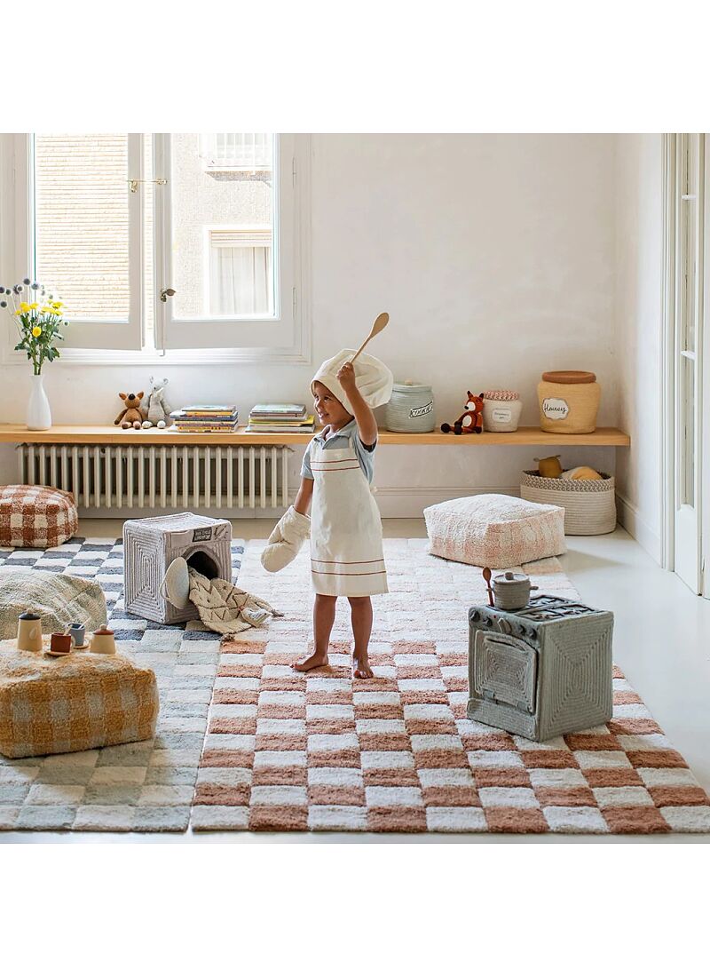 RUG KITCHEN TILES TOFFEE (120X160)
