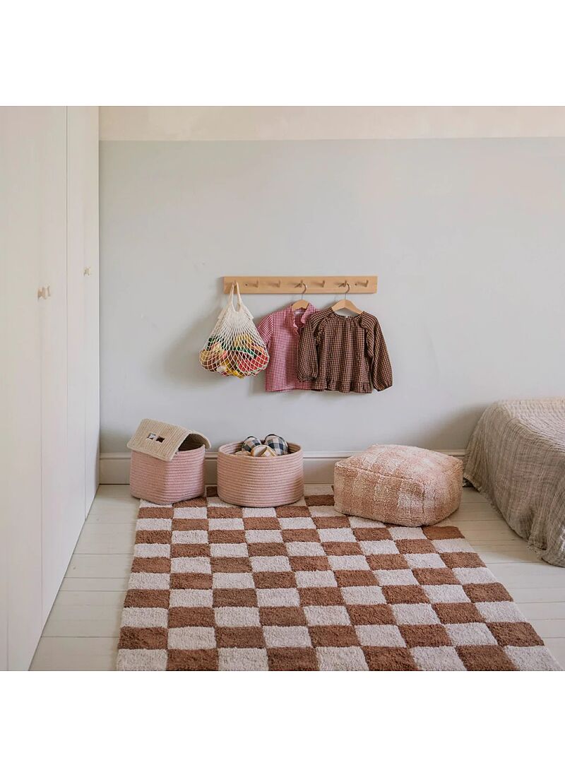 FLOOR CUSHION VICHY ROSE