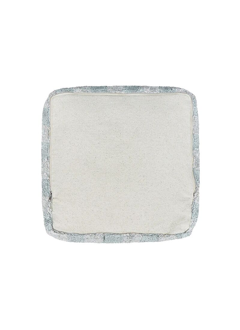 FLOOR CUSHION VICHY BLUE SAGE
