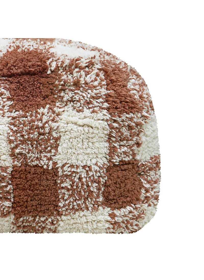 FLOOR CUSHION VICHY TOFFEE