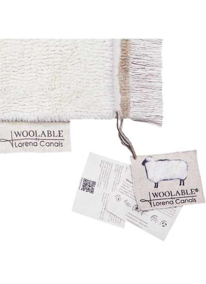 CARPET WOOLABLE STEPPE SHEEP WHITE (80X140)
