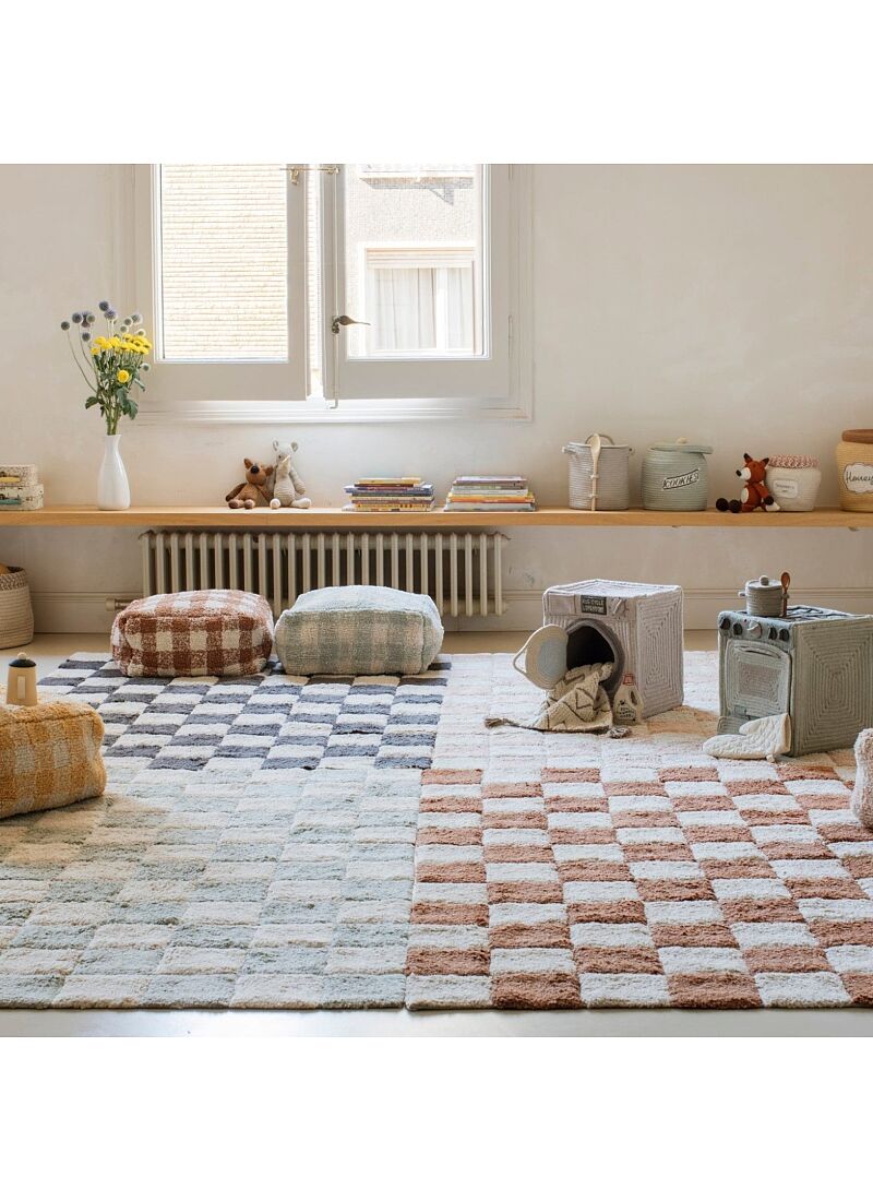 RUG KITCHEN TILES BLUE SAGE (140X200)