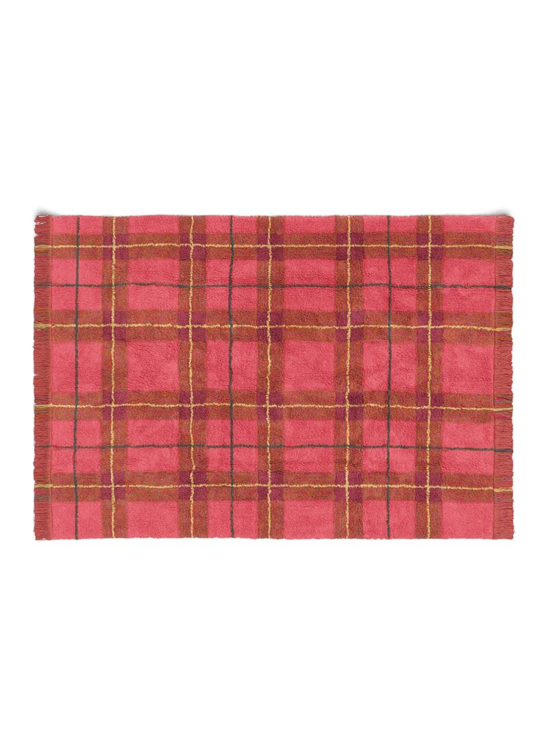 RUG TARTAN VINTAGE RED (140X190)