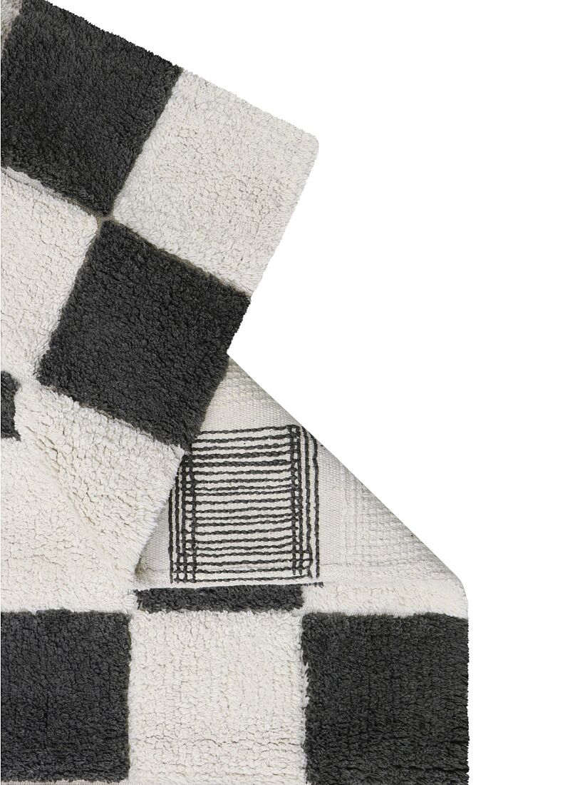 RUG KITCHEN TILES DARK GREY (90X130)