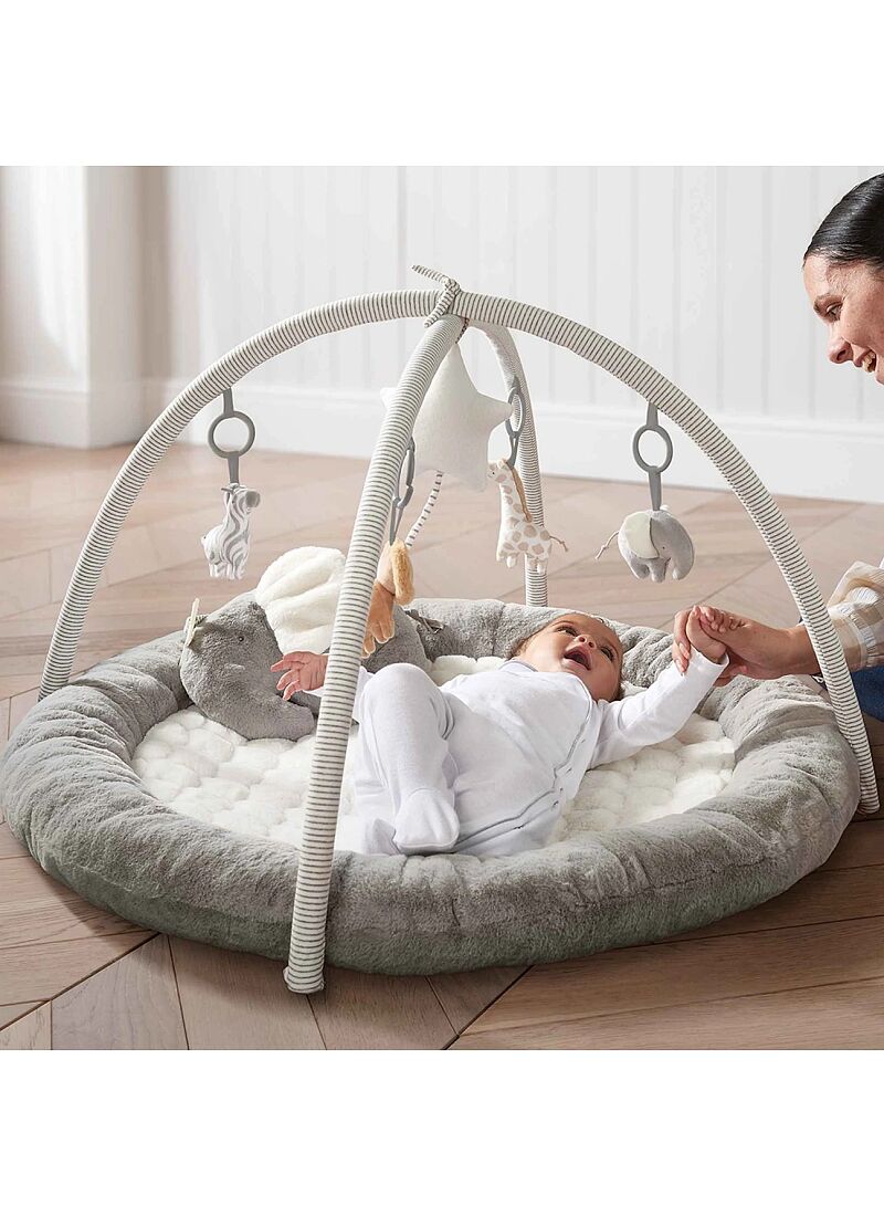 PLAY MAT GYM WELCOME TO THE WORLD GREY