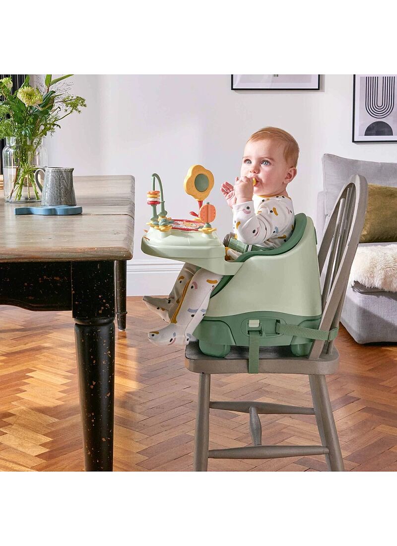 BABY BOOSTER SEAT BUG & ACT TRAY EUCALYPTUS