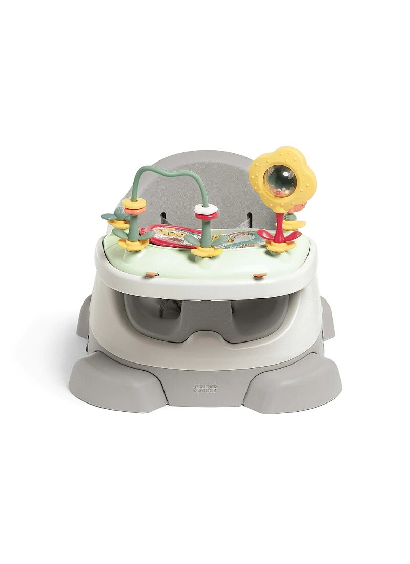 BABY BOOSTER SEAT BUG & ACT TRAY PEBBLE