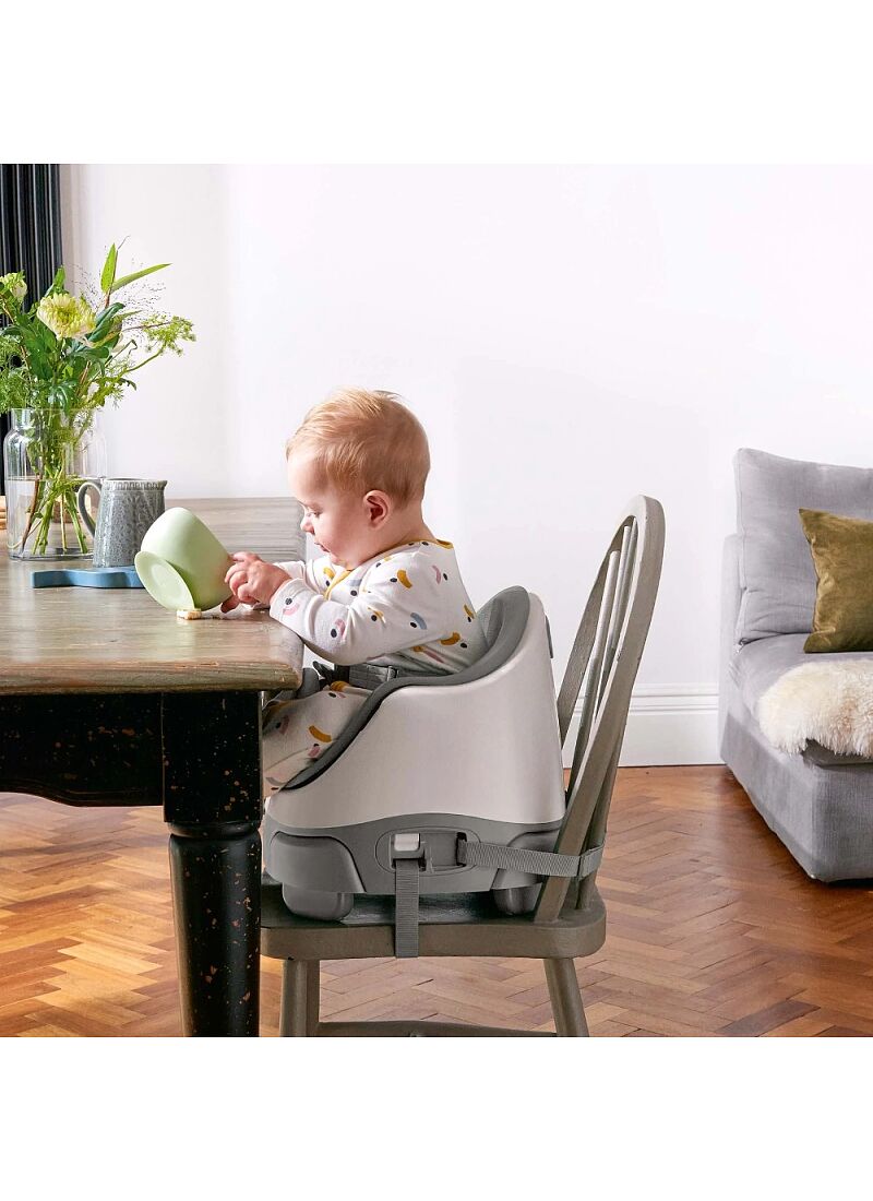 BABY BOOSTER SEAT BUG & ACT TRAY CLAY