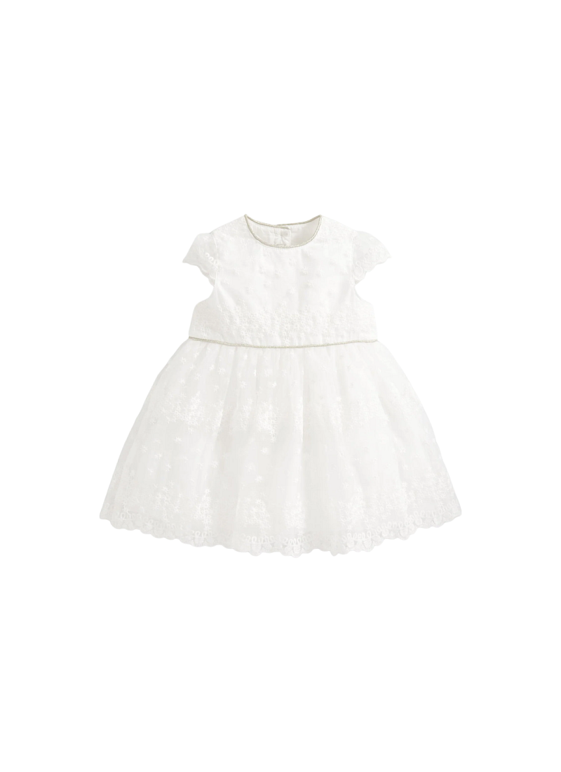 DRESS EMBROIDERED WHITE