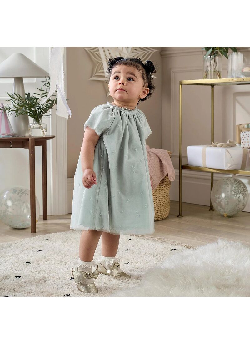 DRESS PASTEL GREEN