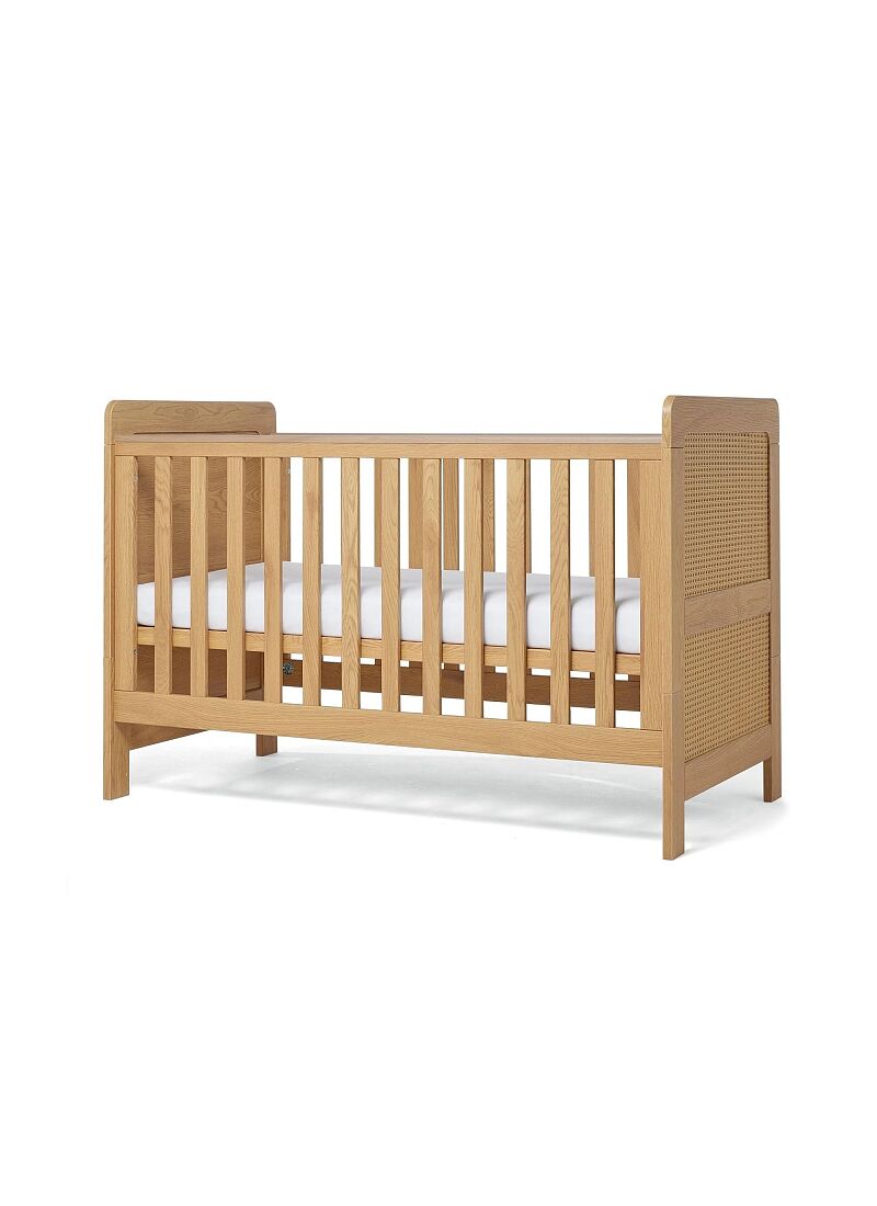 CRIB ESNA OAK/RATTAN