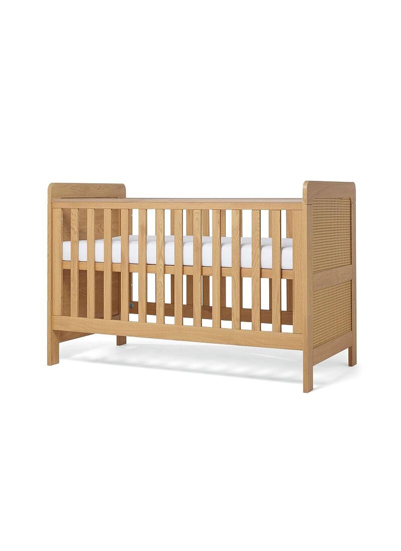 CRIB ESNA OAK/RATTAN