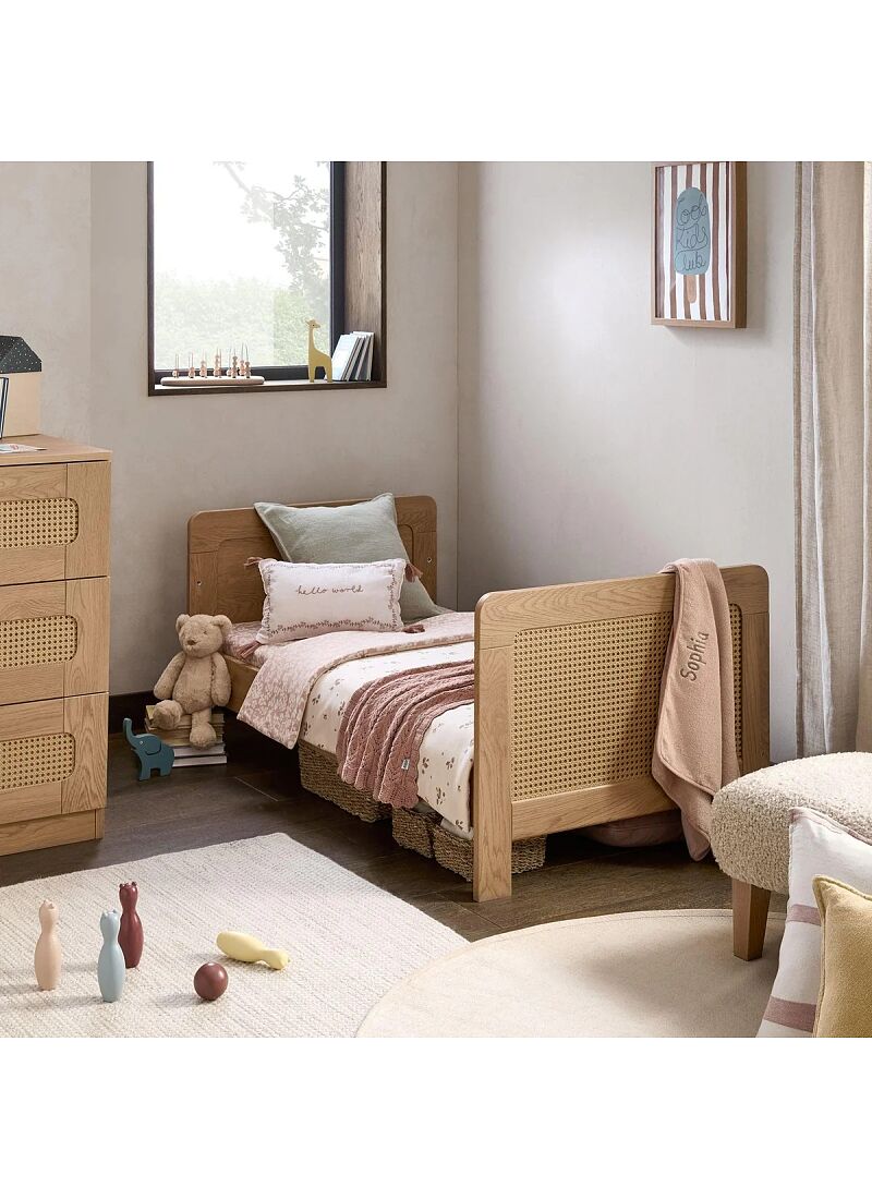 CRIB ESNA OAK/RATTAN