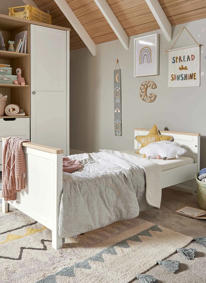 CRIB & DRESSER-CHANGER UNIT HARWELL WHITE/NATURAL