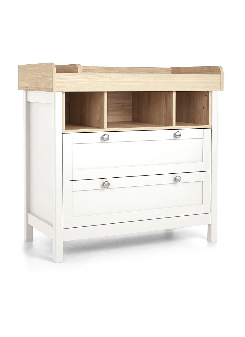 CRIB & DRESSER-CHANGER UNIT HARWELL WHITE/NATURAL
