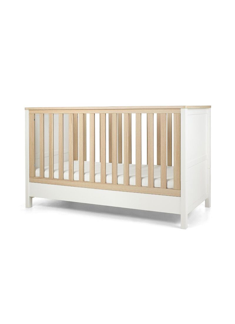CRIB HARWELL WHITE/NATURAL