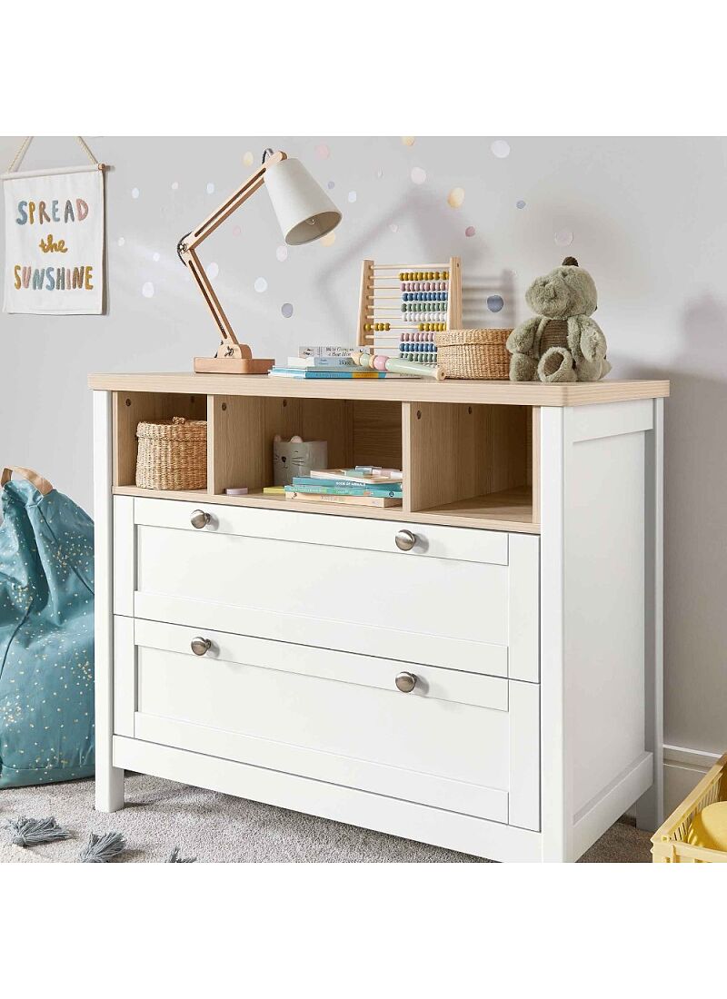 DRESSER-CHANGER UNIT HARWELL WHITE/NATURAL