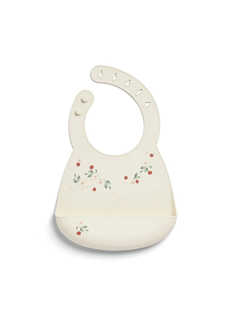 SILICONE BIB 2 PCS FLORAL BERRY