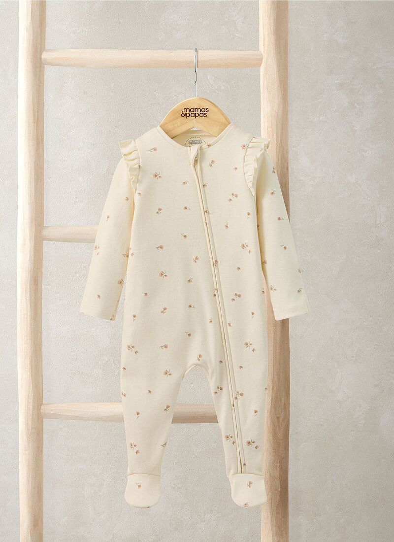 LONG-SLEEVED JUMPSUIT FLORAL