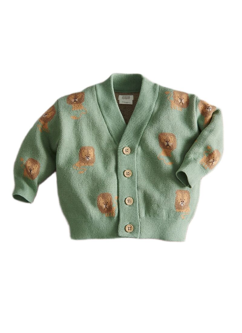 KNIT CARDIGAN LION