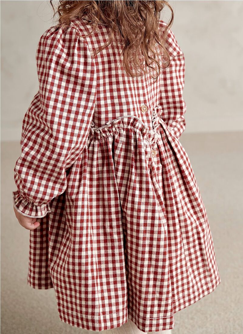 LONG SLEEVE DRESS RED