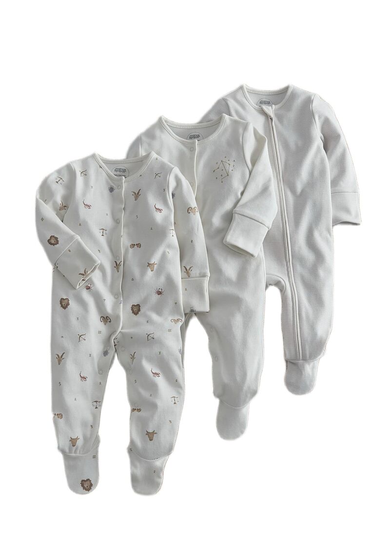 SLEEPSUITS 3PCS HOROSCOPE