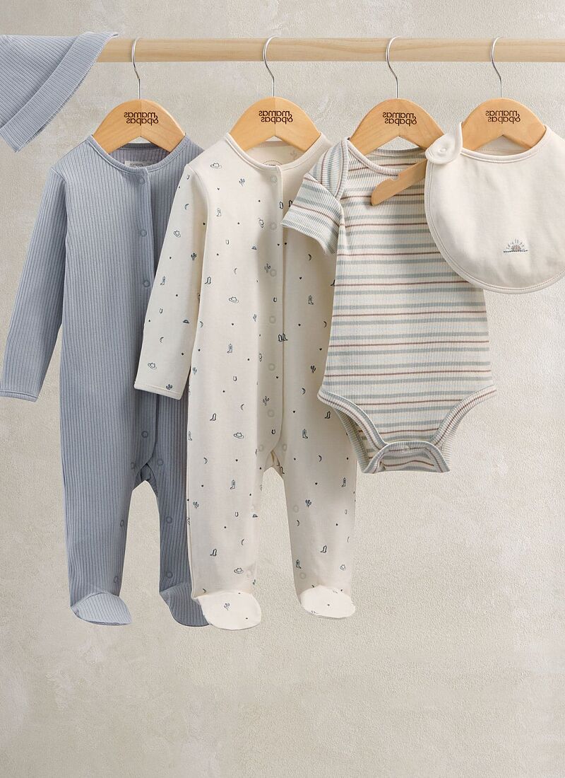 5-PIECE BABY SET WELCOME TO THE WORLD